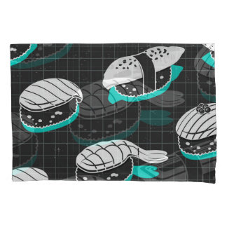 Nigiri Sushi Vintage Sketch Pattern Pillowcase
