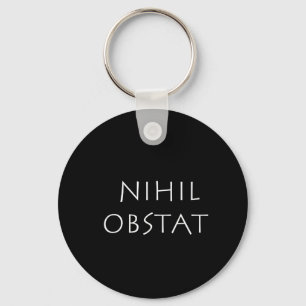 Nihil obstat keychain