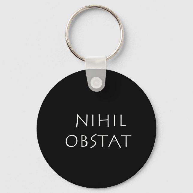 Nihil obstat keychain (Front)