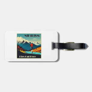 Nihilism Dies Out Here Running Luggage Tag