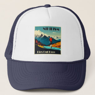 Nihilism Dies Out Here Running Trucker Hat