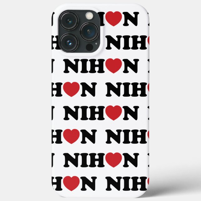 Nihon Love Heart Case-Mate iPhone Case (Back)