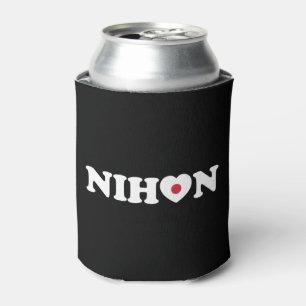 Nihon Love Heart Flag Can Cooler