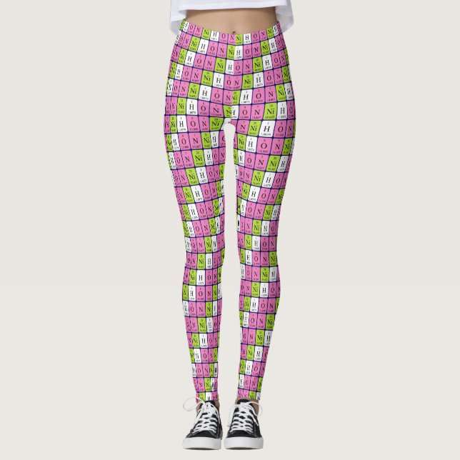 Nihon periodic table patriotic leggings 7 (Front)