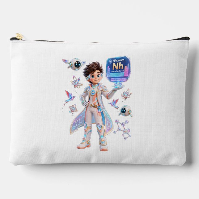  Nihonium (Nh) – ATOMIVRA™ COLLECTION Accessory Pouch (Front)