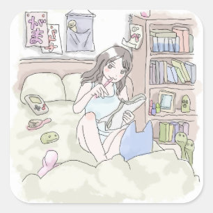 Nijigo Square Sticker