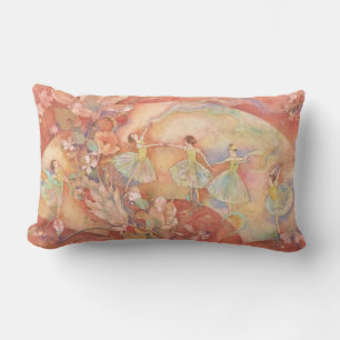 Nijino-Odori: A Rainbow Dance Lumbar Pillow