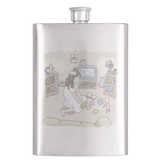 Nijiriku Hip Flask (Front)