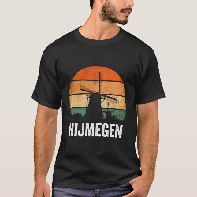 Nijmegen Windmill Netherlands Dutch Nederland T-Shirt (Front)