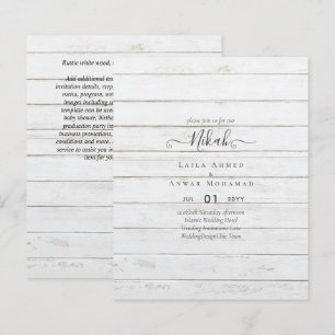 NIKAH - Budget Islamic Wedding Invitations Custom