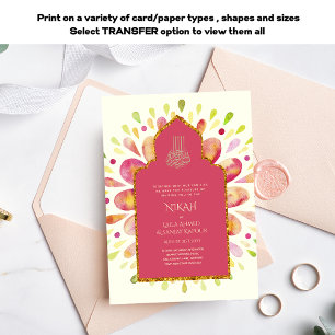 NIKAH - Invitation à un mariage moderne Mandala ro
