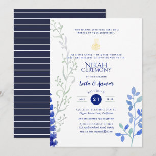 Nikah - Invitations modernes de mariage islamique