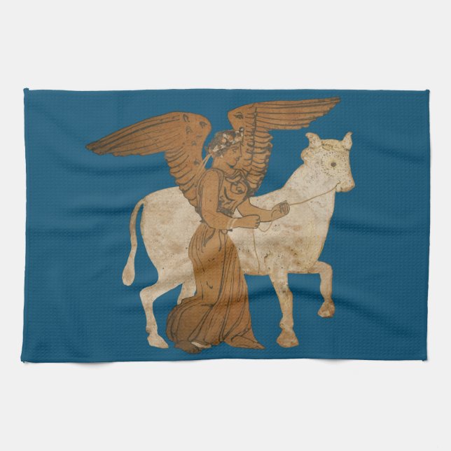 Nike and a bull kitchen towel (Horizontal)