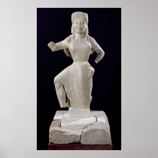 Nike, from Delos, c.550 BC Poster (Front)