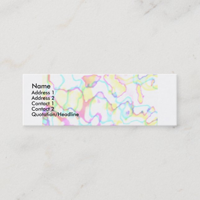Nikita Blend Mini Business Card (Front)