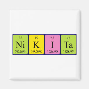 Nikita periodic table name magnet