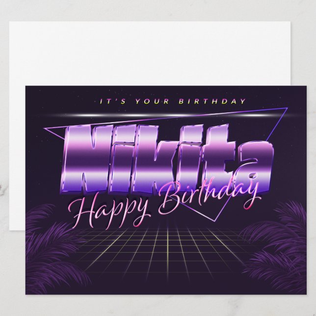 Nikita Prénom Date de la carte (Devant / Derrière)