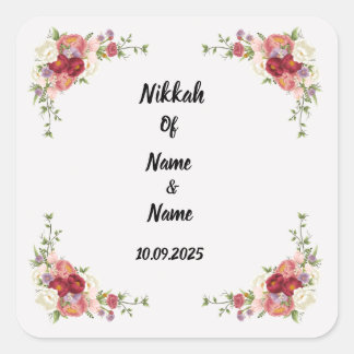 Nikkah favor stickers