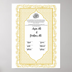 NIKKAH TEMPLATE POSTER