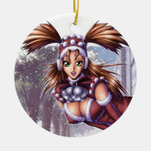 Nikki - Anime Christmas Ceramic Ornament