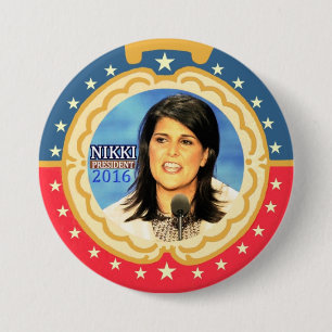 Nikki Haley for President 2016 3 Inch Round Button