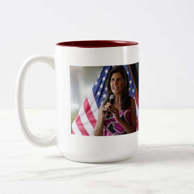 Nikki Haley Save America Two-Tone Coffee Mug (Left)