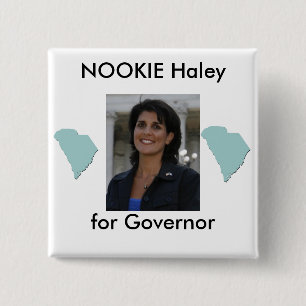 nikki, southcarolina, southcarolina, NOOKIE Hal... 2 Inch Square Button