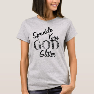 “Nikki” Sprinkle Your God Glitter Original BLACK T-Shirt