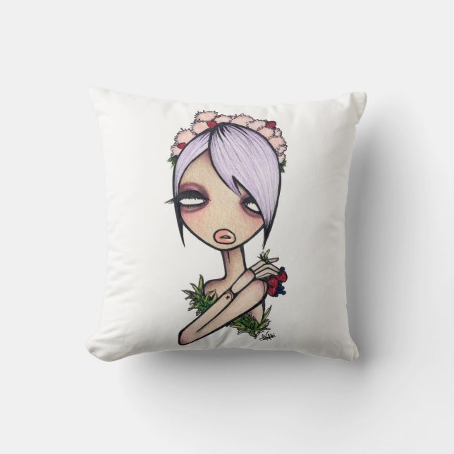 NikkiFresh Throw Pillow (Front)