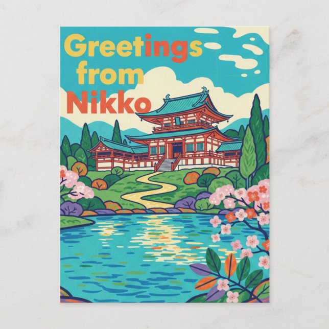 Nikko Magnet Postcard (Front)