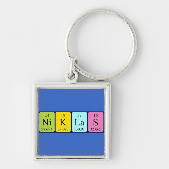 Niklas periodic table name keyring (Front)