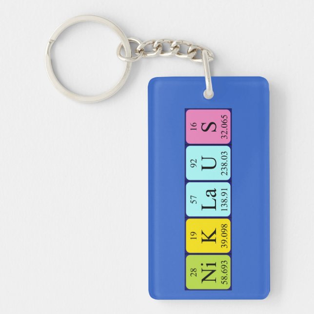 Niklaus periodic table name keyring (Front)