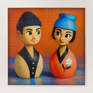 NIKO AND HANA PUZZLE. 20 X 20 INCHES. JIGSAW PUZZLE