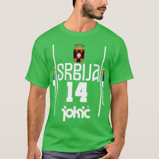 Nikola Jokic Retro Serbia Jersey Fan Art T-Shirt