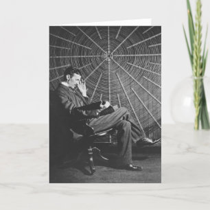 Nikola Tesla, 1896 Card