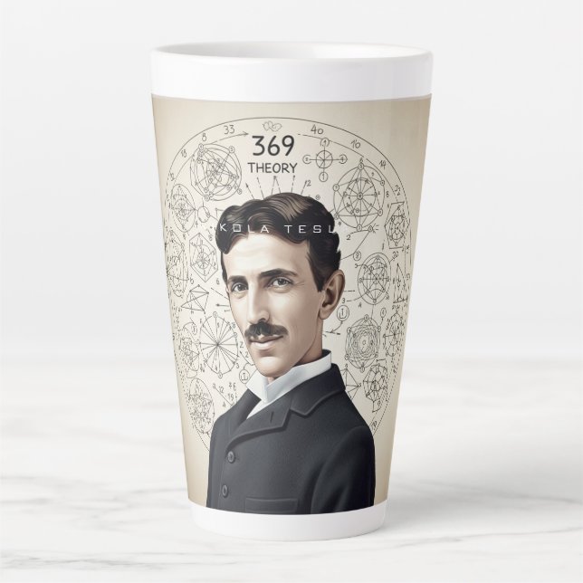 Nikola Tesla - 369 The key to the universe Latte Mug (Front)