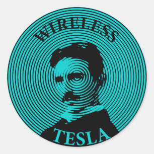 Nikola Tesla Classic Round Sticker