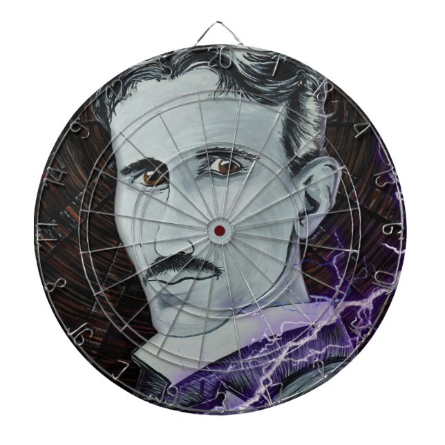 Nikola Tesla Dartboard (Front)