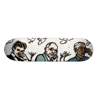 Nikola Tesla, Edgar Cayce and Jiddu Krishnamurti Skateboard