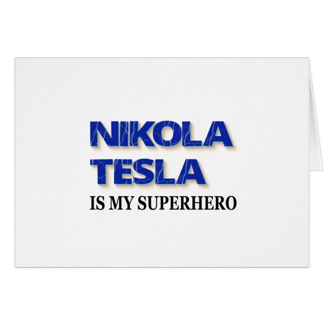 Nikola Tesla est mon super-héros (Devant horizontal)