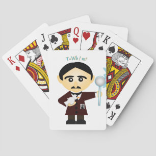 Nikola Tesla Playing Cards