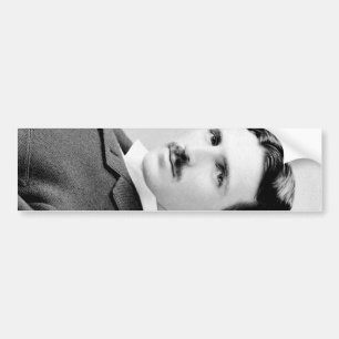 Nikola Tesla Portrait Bumper Sticker