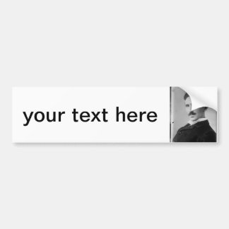 Nikola Tesla Portrait Bumper Sticker
