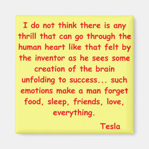nikola tesla quote magnet