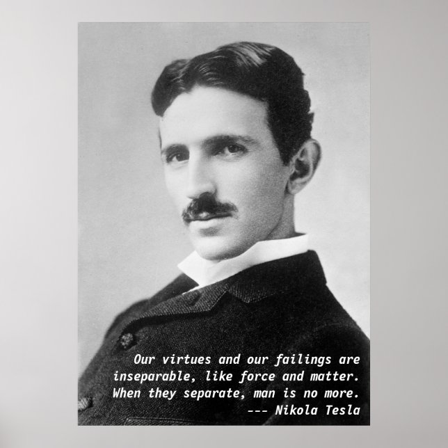 Nikola Tesla Quote Poster (Front)
