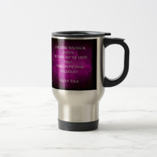 Nikola Tesla Quote - Same Frequencies Travel Mug