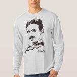 Nikola Tesla Rules! Brown T-Shirt<br><div class="desc">Nikola Tesla Rules.  The FORGOTTEN Inventor and master of Electricity. This man invented some of the best technologies used today.  Even some that  have been forgotten.</div>