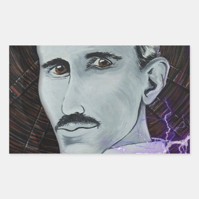 Nikola Tesla Sticker (Front)