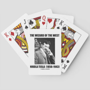 Nikola Tesla The Wizard Of The West Playing Cards