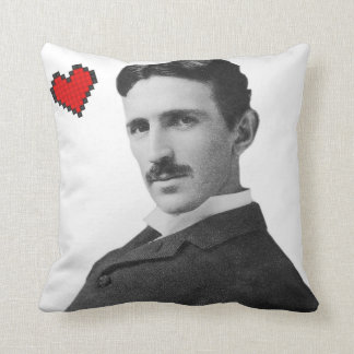 Nikola Tesla Throw Pillow
